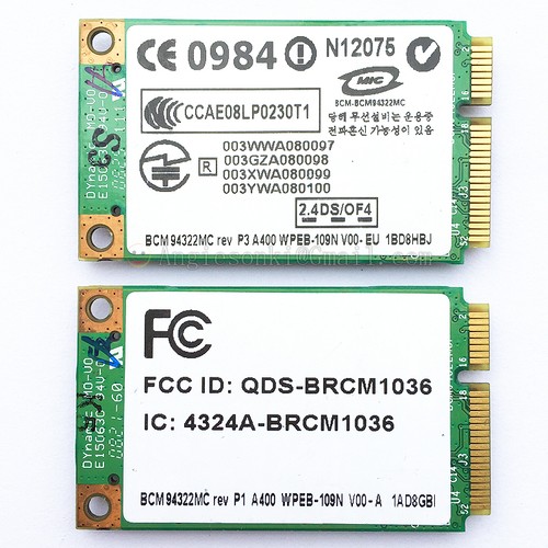 Broadcom bcm94322mc for - broadcom, apple